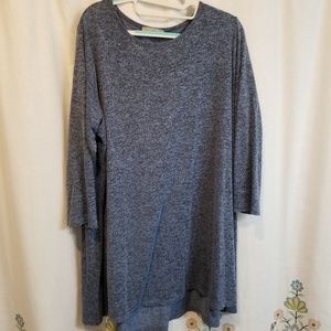Joan Vass 3/4 length sleeve tunic plus top